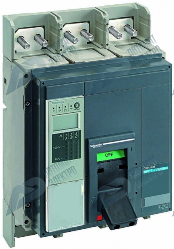SE Compact NS630 Силовой Автоматический выключатель 4P Iu=1250А диапазон уставки тока расцепления: 2500А 70кА IP40 фото 2