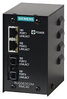 6GK6004-0AC0, Медиаконвертер (коммутатор) RMC40 для особых условий эксплуатации, Неуправляемый Ethernet коммутатор для преобразования типа интерфейса и скорости, 4 медных или оптических 10/100Мбит/с порта.