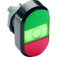 ABB MPD1-11G Кнопка двойная Пуск-Стоп с подсветкой зеленая линза (корпус)