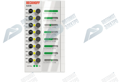 Beckhoff. 8-канальный модуль аналогового выхода, 0…10 В, 12 бит, руководство по эксплуатации - KL8548 Beckhoff