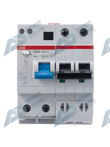 ABB Выключатель автоматический дифференциального тока 4мод. DS202 AC-C40/0,03 фото 4