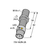 Индуктивный датчик TURCK BI5U-G18-ADZ30X2-B1331