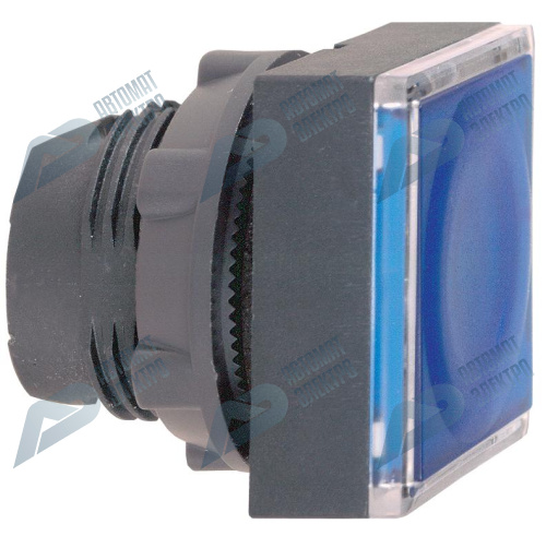 SE XB5 Головка кнопки 22мм квадратная синяя с подсветкой, с возвратом ZB5CW363 фото 3