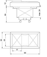 3SB3101-8BC81 22MM ПЛАСТИКОВЫЙ КРУГЛ. ИСПОЛНИТЕЛЬНЫЙ ЭЛЕМЕНТ WITH INDICATOR: TWIN PUSHBUTTON+INDICATOR LIGHT WITH FLAT BUTTONS ILLUMINABLE IНЗL. HOLDER ДЛЯ 3 ЭЛЕМЕНТS С ДЕРЖАТЕЛЕМ GREEN-КРАСН. INSCRIPT.RED: ARROW UPWARDS INSCRIP.GREEN:ARROW DOWNWARDS