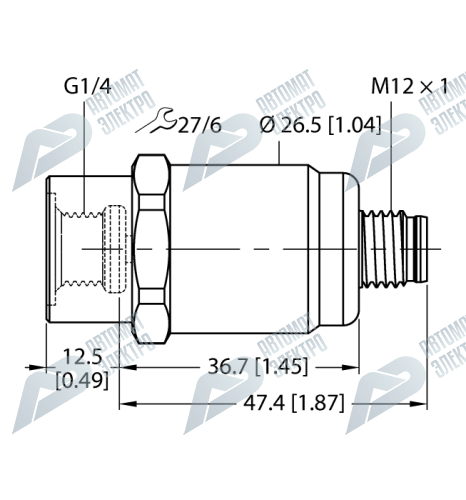 Датчик давления TURCK PT1.6R-1001-U1-H1143/X