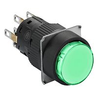 SE Кнопка зеленая, с подсветкой, 16 мм