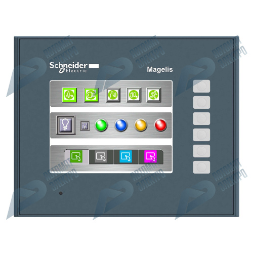 SE Magelis Сенсорный цветной терминал 3,5&quot; 320х240 TFT 6 кн.,RJ45 RS232/485 SUB-D 64Мб/128кБ