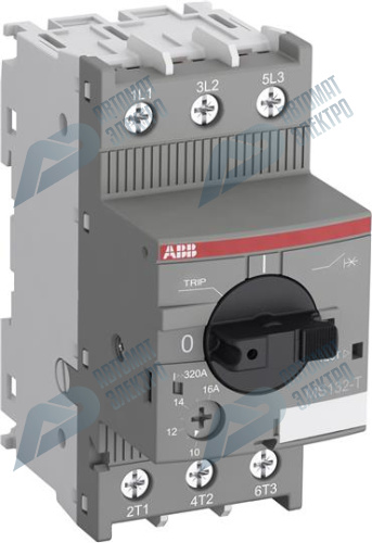 ABB Выключатель автоматический для защиты трансф. MS132-4.0T 100кА с регулир. тепловой защитой 2.5A-4А Класс тепл. расцепит. 10