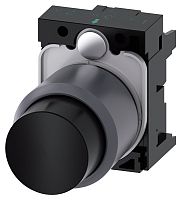 3SU1230-0FB10-0AA0-ZY19 АКТУАТОР КНОПКИ С ВЫСОКИМ ФРОНТАЛЬНЫМ КОЛЬЦОМ (12MM), 22MM, КРУГЛ., ПЛАСТИК С МЕТАЛЛИЧЕСКИМ ФРОНТАЛЬНЫМ КОЛЬЦОМ, КНОПКА ЧЁРНАЯ ВЫСТУПАЮЩАЯ, БЕЗ ФИКСАЦИИ, С ДЕРЖАТЕЛЕМ, С ГРАВИРОВКОЙ ЛАЗЕРОМ, КАСТОМИЗИРОВАННЫЕ НАДПИСИ ИЛИ ГРАФИЧЕСКИ