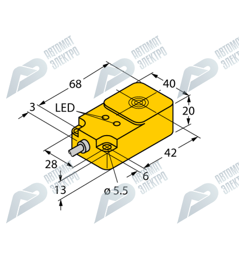 Индуктивный датчик TURCK BI20-Q20-AP45X2LD