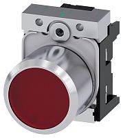 3SU1251-0EB20-0AA0-ZY11 АКТУАТОР КНОПКИ С ВЫСОКИМ ФРОНТАЛЬНЫМ КОЛЬЦОМ (12MM), 22MM, КРУГЛ., МЕТАЛЛ, КНОПКА ПЛОСКАЯ КРАСНАЯ С ВОЗМОЖНОСТЬЮ ПОДСВЕТКИ, БЕЗ ФИКСАЦИИ, С ДЕРЖАТЕЛЕМ, С ГРАВИРОВКОЙ ЛАЗЕРОМ, ВЕРХНИЙ РЕГИСТР