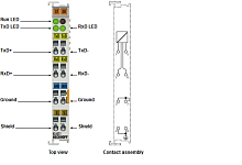 Beckhoff. Serielle Schnittstelle zur Verarbeitung der Signale vom Wireless-Adapter KL6023 mit EnOcean-Funkempfanger - KL6021-0023 Beckhoff