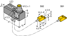 Индуктивный датчик TURCK NI2-ISI-0.055-BDS-2AP6X3-H1141/S34