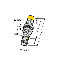 Индуктивный датчик TURCK NI10U-M12E-VP6X-H1141