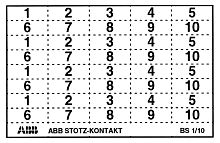 ABB Маркер к. 4х1-10 BS1/10
