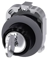 3SU1060-4LL11-0AA0-ZY11 АКТУАТОР ПОВОРОТНОГО ПЕРЕКЛЮЧАТЕЛЯ С КЛЮЧОМ RONIS, 30MM, КРУГЛ., МЕТАЛЛ МАТОВЫЙ, ПЛОСКОЕ ФРОНТАЛЬНОЕ КОЛЬЦО, НОМЕР ЗАМКА SB30, С 2 КЛЮЧАМИ, 3 КОММУТАЦИОННЫХ ПОЛОЖЕНИЯ: I-O-II, С ФИКСАЦИЕЙ, УГОЛ ПОВОРОТА РУКОЯТКИ 2X45 ГРАД.: 10:30Ч.