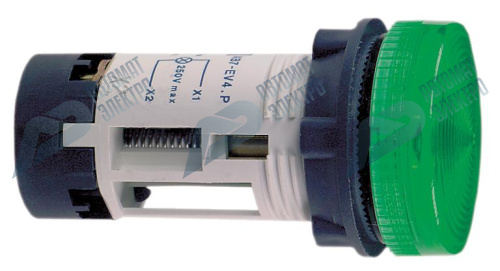SE XB7 Лампа сигнальная зелёная (цоколь BA 9s, лампа в комплект поставки не входит) фото 2