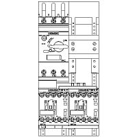 3RA2210-0BD15-2BB4 БЕСПРЕДОХРАНИТЕЛЬНАЯ РЕВЕРСИВНАЯ ФИДЕРНАЯ СБОРКА, AC 400V, ТИПОРАЗМЕР S00, 0.14.. .0.2A, DC 24V ВИНТОВЫЕ КЛЕММЫ, МОНТАЖ НА СИСТЕМЫ СБОРНЫХ ШИН 60MM ТИП КООРДИНАЦИИ 2, IQ = 50KA (ТАК ЖЕ СООТВЕТСТВУЕТ ТИПУ КООРДИНАЦИИ 1) 1НЗ (КОНТАКТОР)