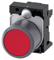 3SU1230-0EB20-0AA0-ZY19 АКТУАТОР КНОПКИ С ВЫСОКИМ ФРОНТАЛЬНЫМ КОЛЬЦОМ (12MM), 22MM, КРУГЛ., ПЛАСТИК С МЕТАЛЛИЧЕСКИМ ФРОНТАЛЬНЫМ КОЛЬЦОМ, КНОПКА КРАСНАЯ ПЛОСКАЯ, БЕЗ ФИКСАЦИИ, С ДЕРЖАТЕЛЕМ, С ГРАВИРОВКОЙ ЛАЗЕРОМ, КАСТОМИЗИРОВАННЫЕ НАДПИСИ ИЛИ ГРАФИЧЕСКИЕ С