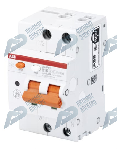 ABB Выключатель автоматический дифференциального тока, с защитой от дуги DS-ARC1 C10 A30