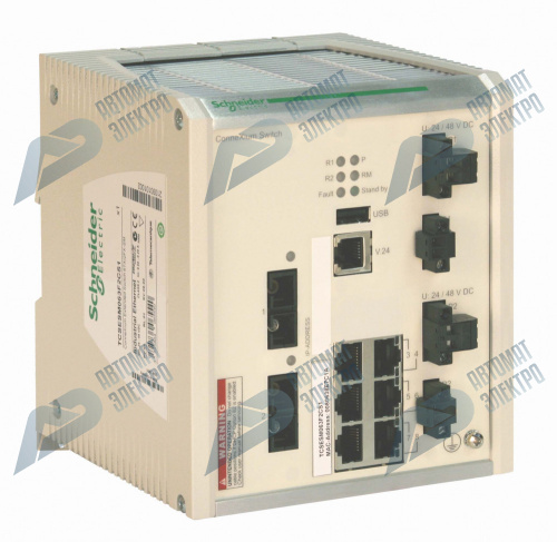 SE Contactors K Коммутатор Connexium 6TX/2FXSM (6 RJ45,1 медь, 2 опт одномод,10/100 Mbit, покр) фото 3