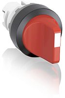 ABB Селекторный переключатель 2-позиц. с рукояткой цвет красный 22мм с фиксацией, IP66