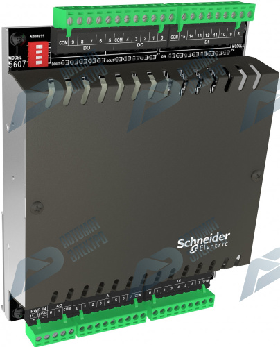 SE ScadaPack Модуль расширения 5607-24 I/O, 16 D/I (24В), 10 D/O(Реле ), 8 A/I