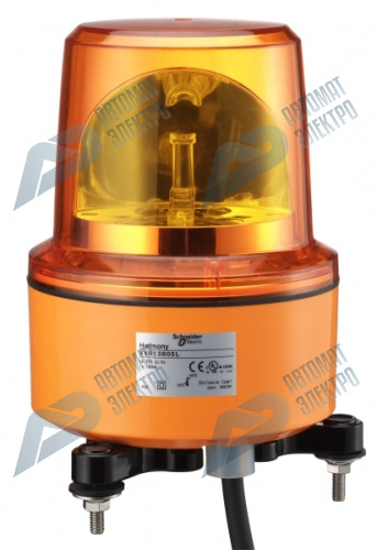SE Лампа маячок вращающийся оранжевая 120В AC 130мм фото 7