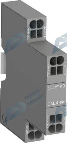ABB Блок контактный дополнительный CAL4-11K боковой с втычными клеммами для контакторов AF09K...AF38K и реле NF22EK...NF40EK