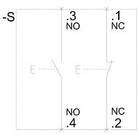 3SB3201-0AA21-0CC0 КОМПЛЕКТНОЕ УСТРОЙСТВО КРУГЛ., ПЛАСТИКОВЫЙ PUSHBUTTON WITH FLAT PUSHBUTTON КРАСН., 1НО+1НЗ ПРУЖИННЫЕ КЛЕММЫ