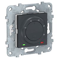 SE Unica New Антрацит Термостат электронный, 8А, встроенный термодатчик