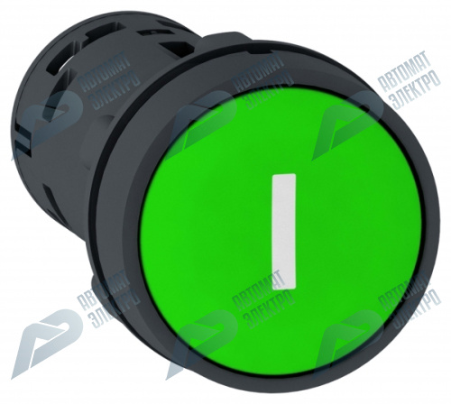 SE XB7 Кнопка 22мм, с возвратом, зеленая 1НО I (XB7NA3131)