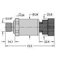 Датчик давления TURCK PT600R-2104-I2-AMPS1.5