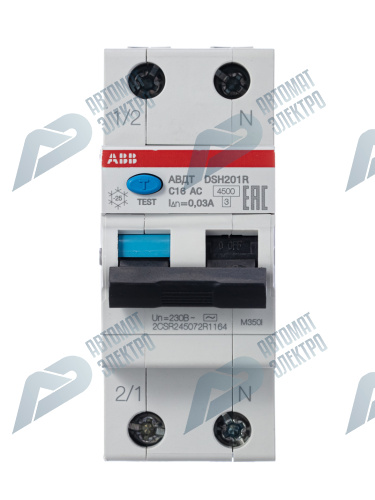 ABB Выключатель автоматический дифференциального тока тока DSH201R C16 AC30 фото 2