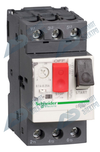 SE GV2 Автоматический выключатель с комбинированным расцепителем 4-6,3А фото 3