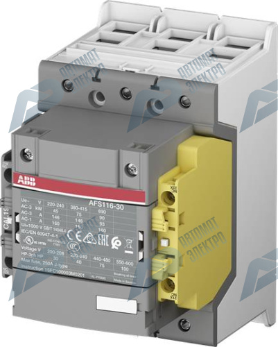ABB ABB Контактор AFS116-30-12-11 для систем безопасности, с универсальной катушкой управления 24-60В AC/DC