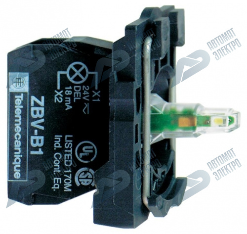 SE XB5 Светосигнальный блок с ламподержателем (LED) красный 24-120В AC/DC