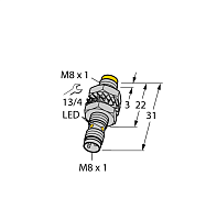 Индуктивный датчик TURCK NI3-EG08K-AN6X-V1131