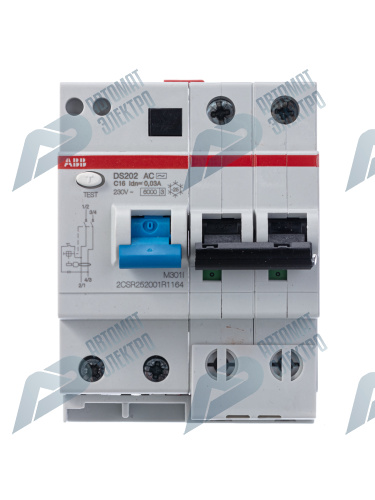 ABB Выключатель автоматический дифференциального тока 4мод. DS202 AC-C16/0,03 фото 4