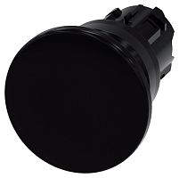 3SU1000-1BD10-0AA0 АКТУАТОР ГРИБОВИДНОЙ КНОПКИ, 22MM, КРУГЛ., ПЛАСТИК, КНОПКА ЧЁРНАЯ, 40MM, БЕЗ ФИКСАЦИИ