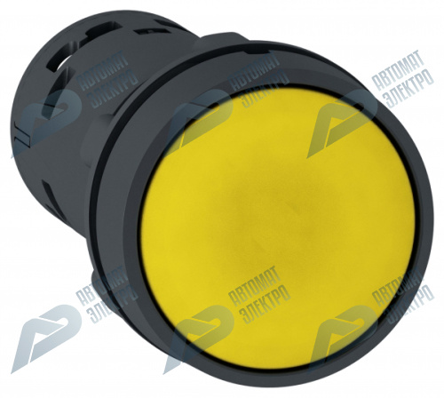 SE XB7 Кнопка желтая с пружинным возвратом 1 НЗ+ 1НО