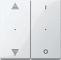 SE Merten KNX\EIB SM Полярно-бел Клавиша для модуля 2-кнопочного выключателя, с символами ВВ/ВН, 1/0 (MTN619619)