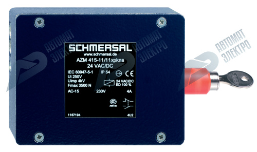 Дверной выключатель безопасности Schmersal AZM 415-02/11XPKNS 24 VAC/DC