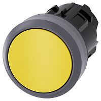 3SU1030-0AA30-0AA0-ZY19 АКТУАТОР КНОПКИ, 22MM, КРУГЛ., ПЛАСТИК С МЕТАЛЛИЧЕСКИМ ФРОНТАЛЬНЫМ КОЛЬЦОМ, КНОПКА ЖЁЛТАЯ ПЛОСКАЯ, С ФИКСАЦИЕЙ, ДЕБЛОКИРОВКА НАЖАТИЕМ, С ГРАВИРОВКОЙ ЛАЗЕРОМ, КАСТОМИЗИРОВАННАЯ МАРКИРОВКА ИЛИ ГРАФИЧЕСКИЕ СИМВОЛЫ В СООТВЕТСТВИИ С ВЫБ