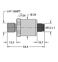 Датчик давления TURCK PT1R-1103-U3-H1143