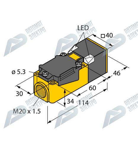 Индуктивный датчик TURCK BI15-CP40-FZ3X2